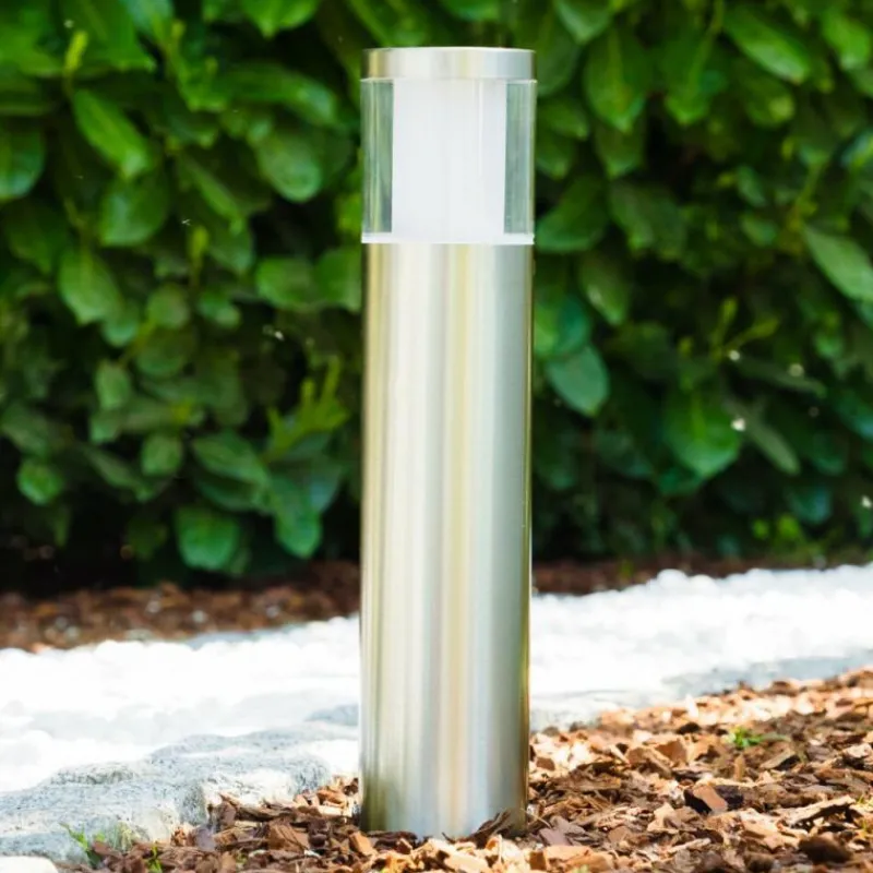 hofstein Lampadaire extérieur Leon LED Acier inoxydable, 1 lumière