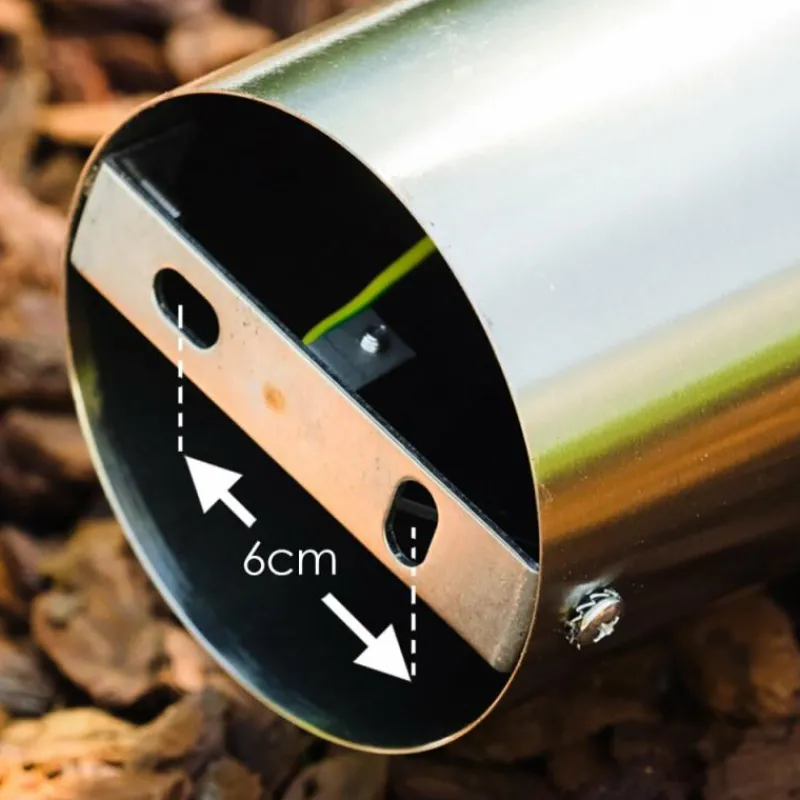 hofstein Lampadaire extérieur Leon LED Acier inoxydable, 1 lumière