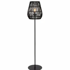 Style Boho-Chic-Luminaires Lucide lampadaire extérieur Lucide NERIDA Noir, 1 lumière