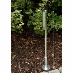 Luminaires Nordlux Lampadaire extérieur Nordlux PIN Zingué, 2 lumières