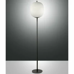 Luminaires Fabas Luce Lampadaire Fabas Luce Domizia Noir, 1 lumière
