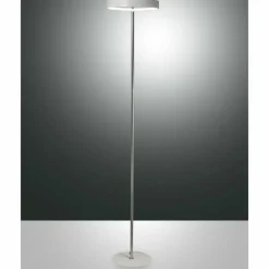 Luminaires Fabas Luce Lampadaire Fabas Luce Double LED Chrome, Blanc, 1 lumière* Éclairage Led