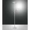 Luminaires Fabas Luce Lampadaire Fabas Luce Ideal LED Blanc, 2 lumières* Lampadaires Et Lampes Sur Pied
