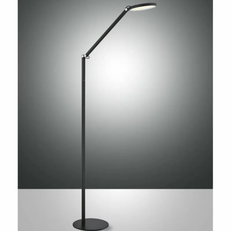 Luminaires Fabas Luce Lampadaire Fabas Luce Regina LED Noir, 1 lumière* Lampadaires Et Lampes Sur Pied