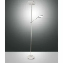 Luminaires Fabas Luce Lampadaire Fabas Luce Regina LED Blanc, 2 lumières* Lampadaires Et Lampes Sur Pied