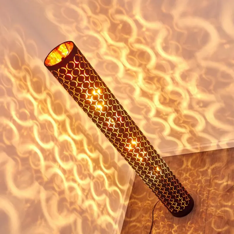 Lampes En Tissu-hofstein Lampadaire Faborg Noir, 2 lumières