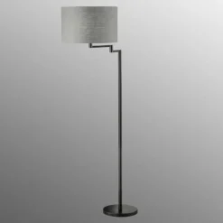 Lampes En Tissu-Luminaires Fischer & Honsel Lampadaire Fischer & Honsel Rota Noir, 3 lumières