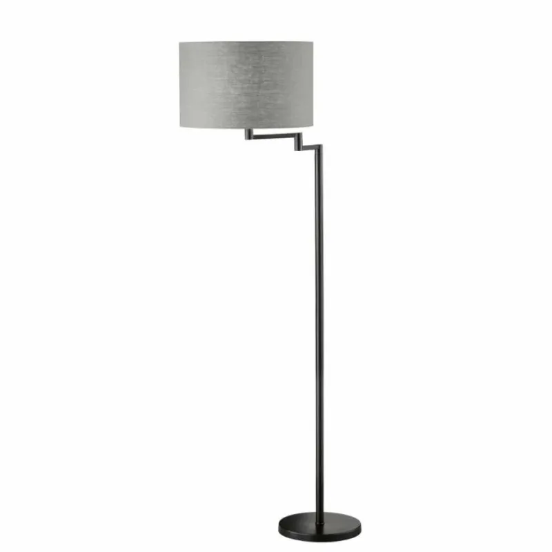 Lampes En Tissu-Luminaires Fischer & Honsel Lampadaire Fischer & Honsel Rota Noir, 3 lumières