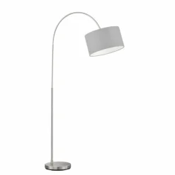 Lampes En Tissu-Luminaires Fischer & Honsel Lampadaire Fischer & Honsel Arc Nickel mat, 3 lumières