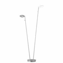 Luminaires Fischer & Honsel Lampadaire Fischer & Honsel Dent LED Nickel mat, 2 lumières* Éclairage Led