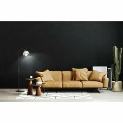 Suspension Verre Fumé-Luminaires Fischer & Honsel Lampadaire Fischer & Honsel Amos Noir, 1 lumière