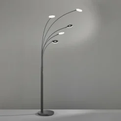 Luminaires Fischer & Honsel Lampadaire Fischer & Honsel Dent LED Noir, 5 lumières* Éclairage Led