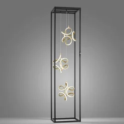 Luminaires Fischer & Honsel Lampadaire Fischer & Honsel Gesa LED Noir, 3 lumières* Éclairage Led