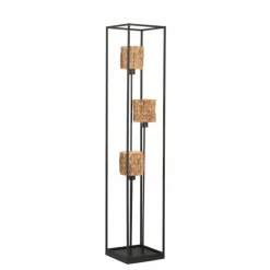 Luminaires Fischer & Honsel Lampadaire Fischer & Honsel Hyazinthe Noir, 3 lumières* Lampadaires Et Lampes Sur Pied