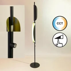 Luminaires Fischer & Honsel Lampadaire Fischer & Honsel Skal LED Noir, 1 lumière* Éclairage Led