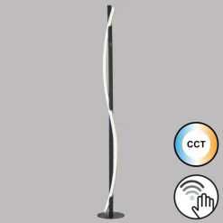 Luminaires Fischer & Honsel Lampadaire Fischer & Honsel Bridge LED Noir, 1 lumière