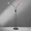 Luminaires Fischer & Honsel Lampadaire Fischer & Honsel Dent LED Noir, 2 lumières* Lampadaires Et Lampes Sur Pied