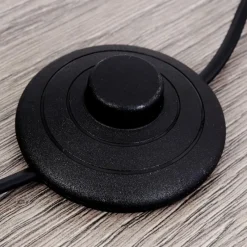 Lampes Vintages & Rétros-hofstein Lampadaire Flambeau Noir, 1 lumière