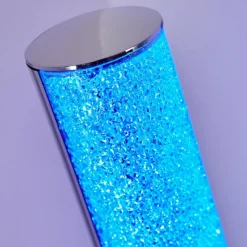 hofstein Lampadaire Flaut LED Chrome, 1 lumière, Télécommandes, Changeur de couleurs