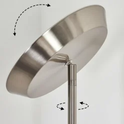 Luminaires Reality Lampadaire Florida LED Nickel mat, 2 lumières* Éclairage Led