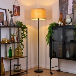 Lampes Vintages & Rétros-hofstein Lampadaire Forment Noir, 1 lumière