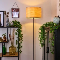 Lampes Vintages & Rétros-hofstein Lampadaire Forment Noir, 1 lumière