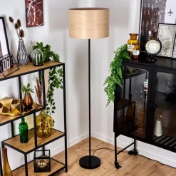 Lampes Vintages & Rétros-hofstein Lampadaire Forment Noir, 1 lumière