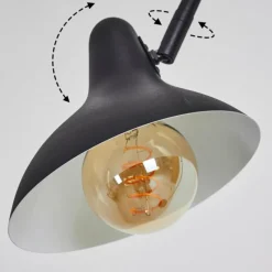 Luminaires Scandinaves-hofstein Lampadaire Fort Noir, 1 lumière