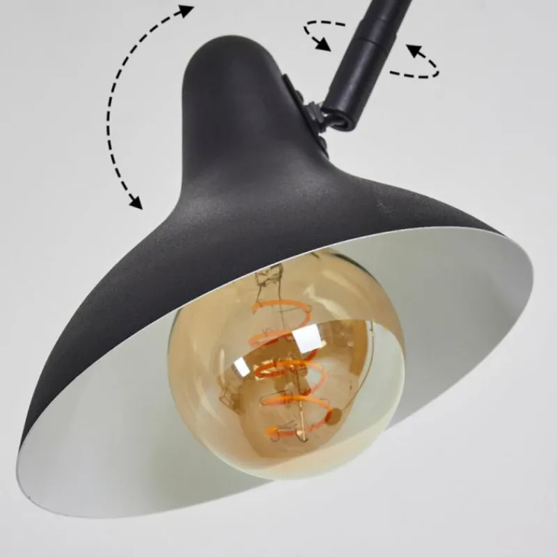 Luminaires Scandinaves-hofstein Lampadaire Fort Noir, 1 lumière