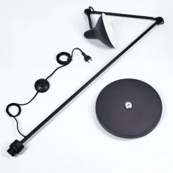 Luminaires Scandinaves-hofstein Lampadaire Fort Noir, 1 lumière