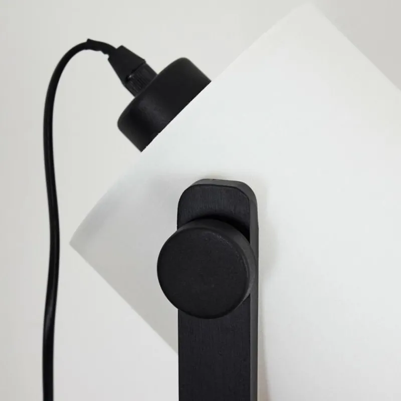 Lampes En Tissu-hofstein Lampadaire Gibraltar Noir, 1 lumière