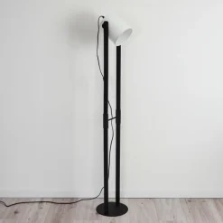 Lampes En Tissu-hofstein Lampadaire Gibraltar Noir, 1 lumière