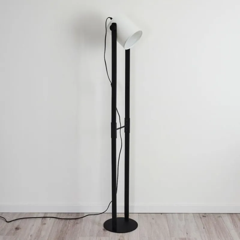 Lampes En Tissu-hofstein Lampadaire Gibraltar Noir, 1 lumière