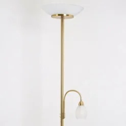 Luminaires Rustiques-hofstein Lampadaire Gismaro Laiton, 3 lumières