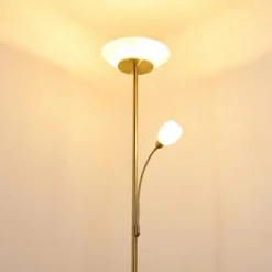 Luminaires Rustiques-hofstein Lampadaire Gismaro Laiton, 3 lumières