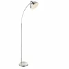 Luminaires Globo Lighting Lampadaire Globo ANITA Nickel mat, 1 lumière* Lampadaires Et Lampes Sur Pied