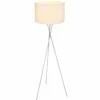 Lampes En Tissu-Luminaires Globo Lighting Lampadaire Globo AVA Nickel mat, 1 lumière