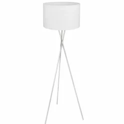 Lampes En Tissu-Luminaires Globo Lighting Lampadaire Globo AVA Nickel mat, 1 lumière