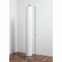 Lampes En Tissu-Luminaires Globo Lighting Lampadaire Globo Bailey Chrome, 2 lumières