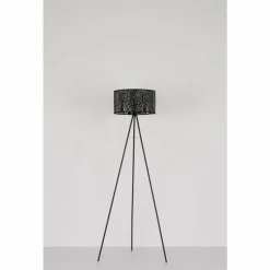 Luminaires Globo Lighting Lampadaire Globo BARZI Noir, 1 lumière* Lampadaires Et Lampes Sur Pied