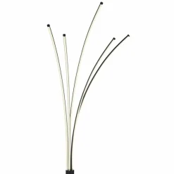 Luminaires Globo Lighting Lampadaire Globo BIZZY LED Noir, 1 lumière, Télécommandes