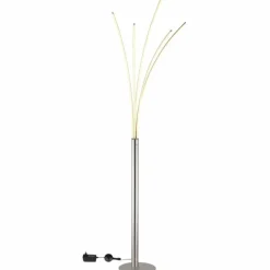 Luminaires Globo Lighting Lampadaire Globo BIZZY LED Chrome, Nickel mat, 1 lumière* Éclairage Led