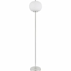 Luminaires Globo Lighting Lampadaire Globo BLACKY Nickel mat, 1 lumière