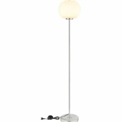 Luminaires Globo Lighting Lampadaire Globo BLACKY Nickel mat, 1 lumière