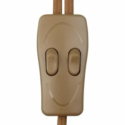 Suspension Verre Fumé-Luminaires Globo Lighting Lampadaire Globo COMMA Laiton, Noir, 2 lumières