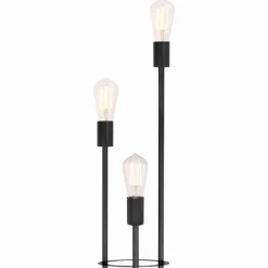 Luminaires Globo Lighting Lampadaire Globo DECADI Noir, 3 lumières* Lampadaires Et Lampes Sur Pied