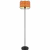 Style Boho-Chic-Luminaires Globo Lighting Lampadaire Globo ELMAR Noir, 1 lumière