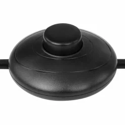 Style Boho-Chic-Luminaires Globo Lighting Lampadaire Globo ELMAR Noir, 1 lumière