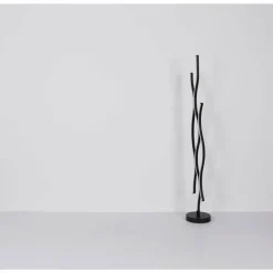 Lampes En Bois-Luminaires Globo Lighting Lampadaire Globo GERONIMO LED Couleur bois, Noir, 1 lumière