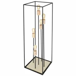 Luminaires Globo Lighting Lampadaire Globo HAGAR Noir, 5 lumières* Lampadaires Et Lampes Sur Pied